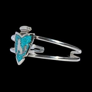 Howling Wolf Turquiose Arrowhead Bracelet
